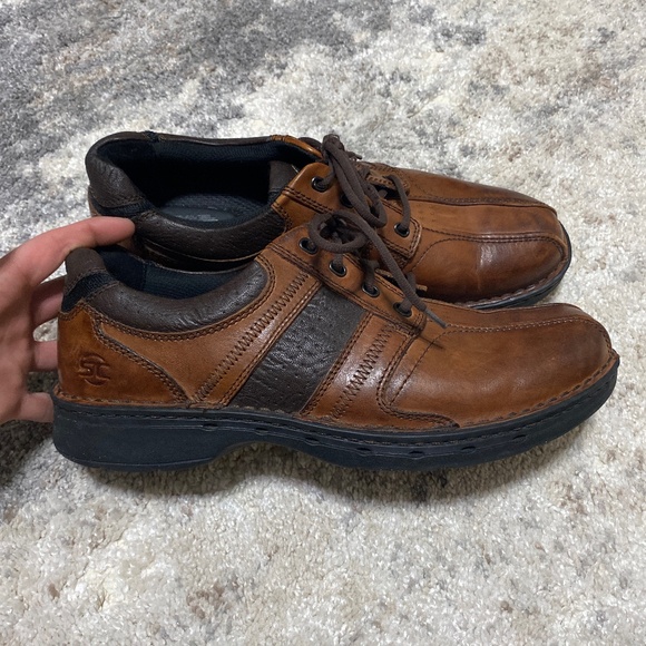 Streetcars Mens brown leather diplomat casual comfort hybrid work shoes size 13 - Picture 1 of 7